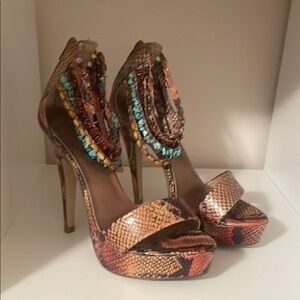 Women's Multicolor Platform Heels